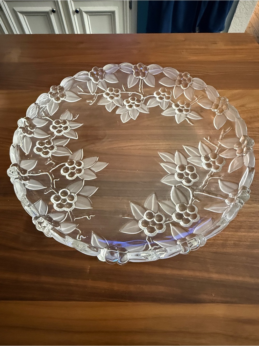 Vintage Mikasa Carmen Crystal Serving Platter